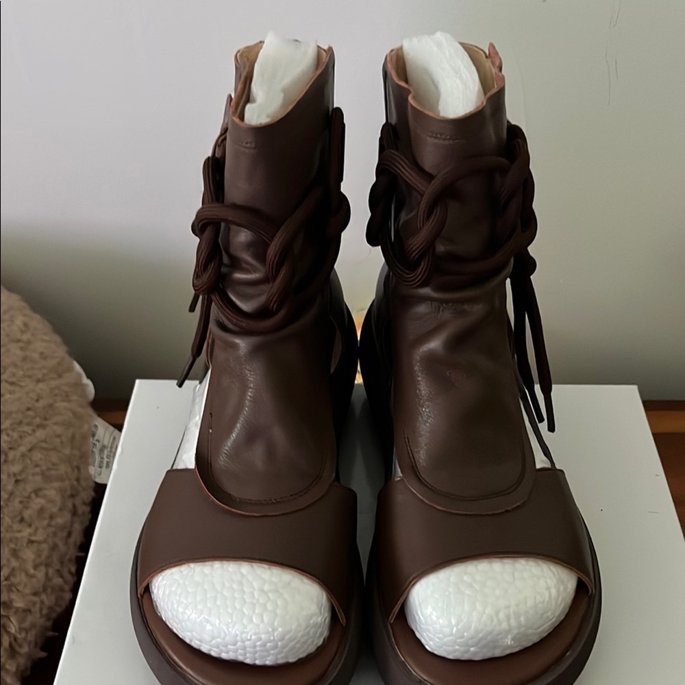 Brown Leather Women's Sandals